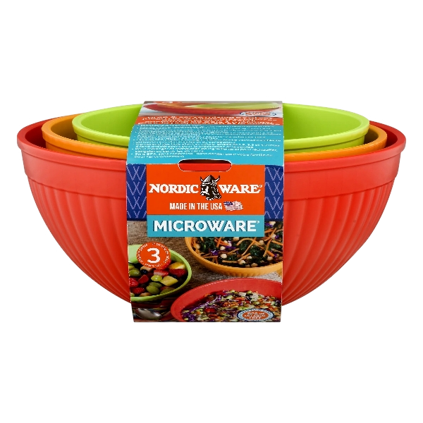 Nordic Ware 3-Piece Prep and Serve Bowl Set
